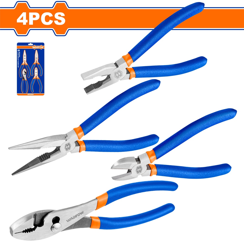Juego De Alicates 150MM (mango Simple) (4 Pzs) - Wadfow
