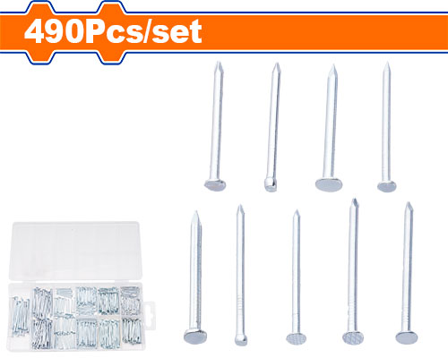 Juego De Clavos Surtidos (490 Pzs) - Wadfow