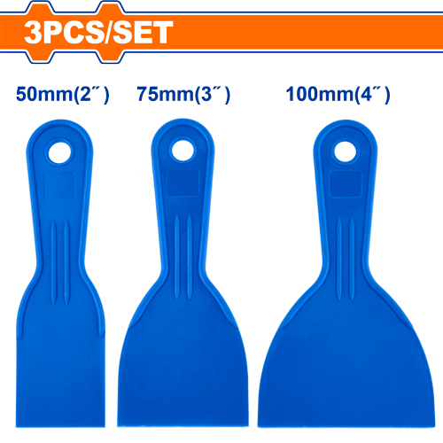 Juego De Espátulas De Plástico 2+3+4PULG. - Wadfow