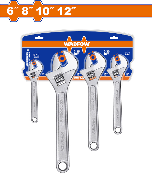 Juego De Llaves Ajustable (4 Pzs) - Wadfow