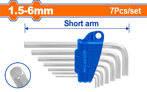 Juego De Llaves Allen 1.5MM - 6MM (7 Pzs) - Wadfow