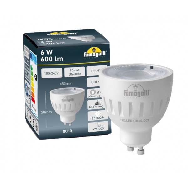 Lamp LED GU10 6W Calida/neutra Fumagalli