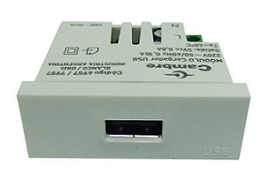 Modulo Cargador USB Blanco - Cambre