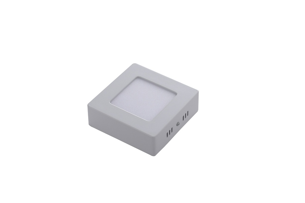 Panel LED 6W Cuadrado De Adosar Luz Fria Tech Argo