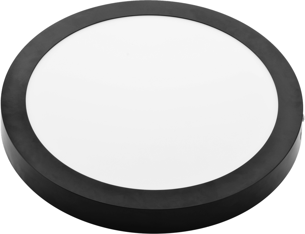 Panel LED Para Adosar 18W 1440LM Luz Calida/neutra/fria Ø225mm Optima Negro Argo