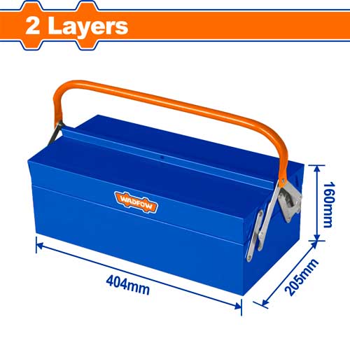 Caja De Herramientas Metálica Plegable 2 Capas 40X20X16CM - Wadfow
