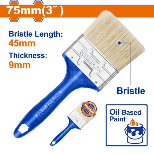 Pincel (brocha) De Pintura 75MM (cerda 45X9MM) - Wadfow