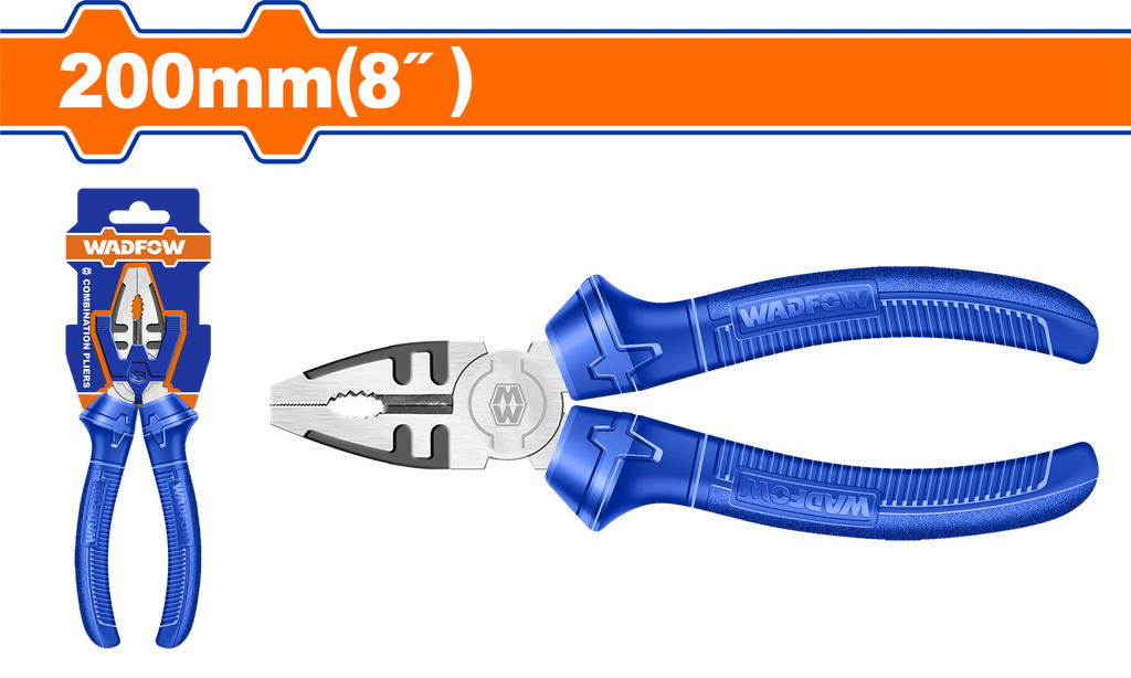 Pinza Combinada 200MM (mango Seguro) - Wadfow
