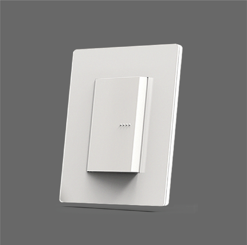 Placa Policarbonato Blanca Con Fondo Gris De 4 Modulos - Linea Arte - Cambre