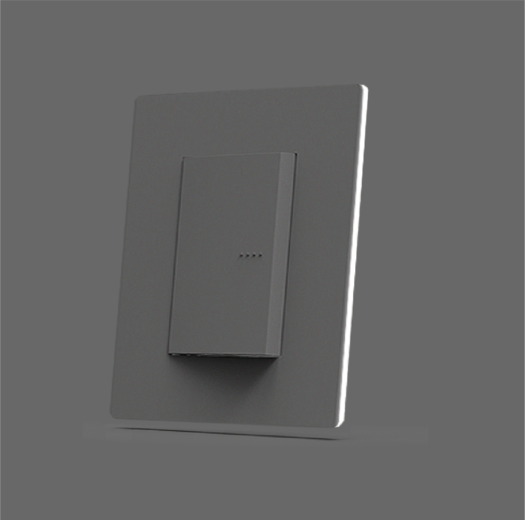 Placa Policarbonato Gris Con Fondo Blanco De 4 Modulos - Linea Arte - Cambre