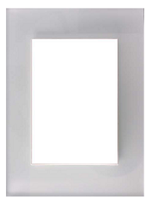 Placa Vidrio Blanco De 4 Modulos - Linea Bauhaus - Cambre