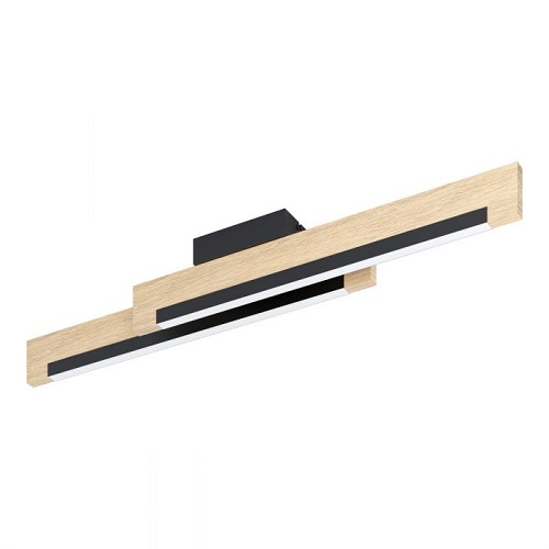 Plafon Camacho De 1 Luz C/ Lamp LED 20W Calida Marrón/negro Eglo