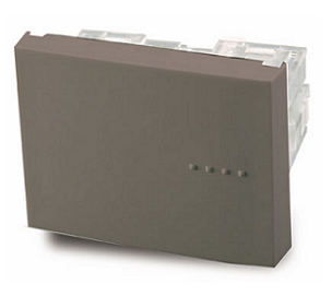 Pulsador Gris Tecla Doble - Linea Bauhaus - Cambre