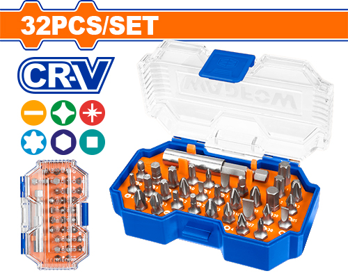 Puntas Bit De Atornillador - Crv - (32 Pzs) - Wadfow