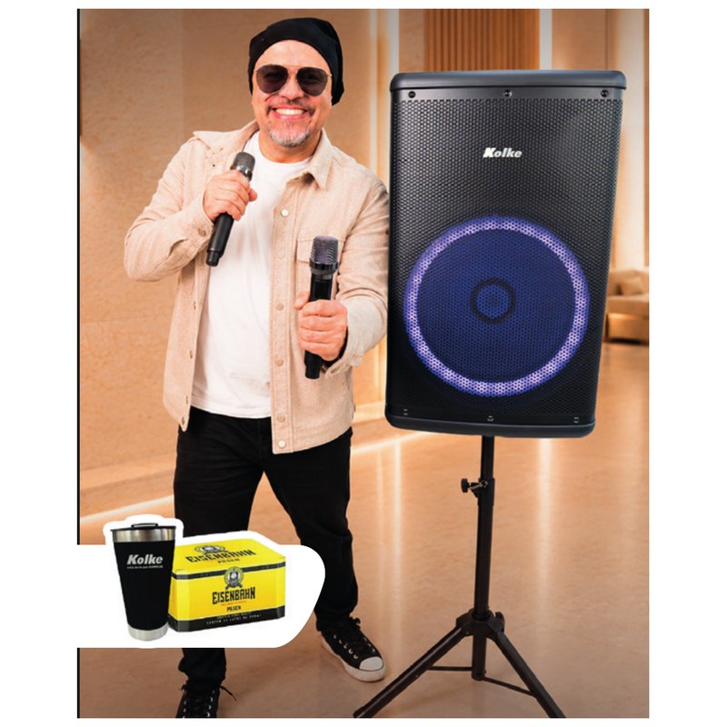 Combo Parlante Inalámbrico 15"+3" Fest Pro X15 + Vaso Térmico y Pack Cervecero - KPB-667 Kolke