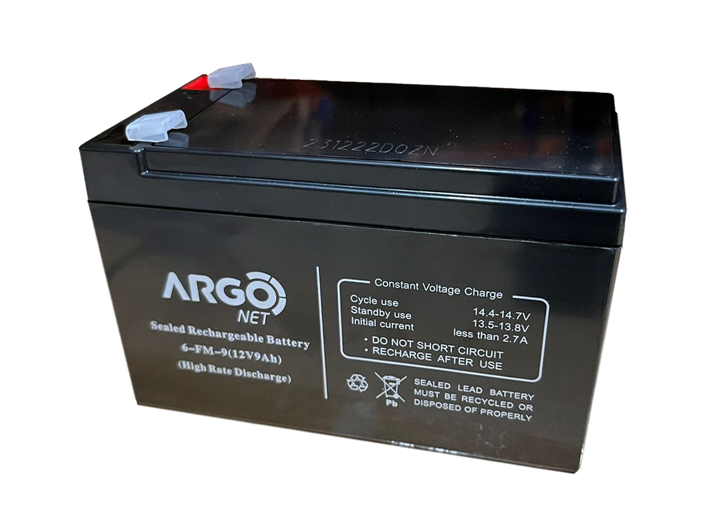 Batería 12V 9Ah Sellada VRLA 6-FM-9 p/ UPS y Alarmas - Argo Net