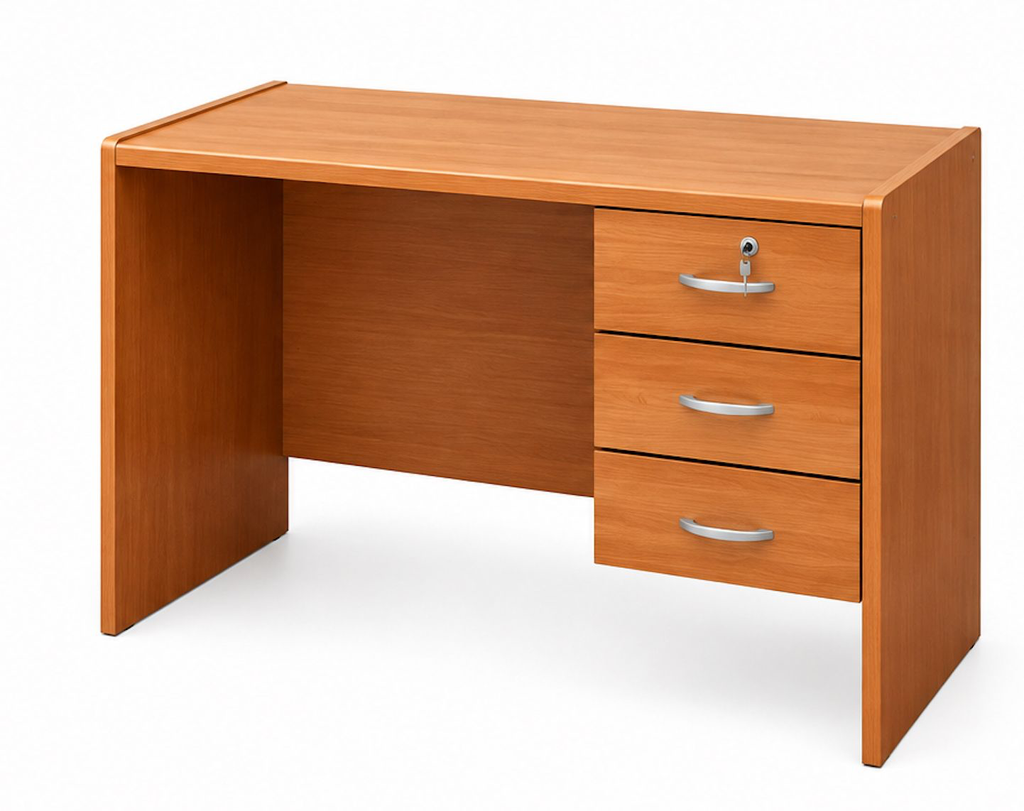 Escritorio 1,10 m x 50 cm 3 Cajones Madera Enchapada