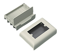 Accesorio de Canaleta 100x50 mm Porta Bastidor Exterior - Hellermann Tyton