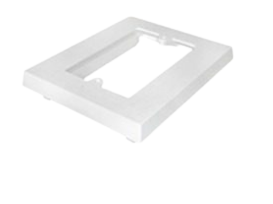 Accesorio de Canaleta 100x50 mm Porta Bastidor Extra Chato - Hellermann Tyton