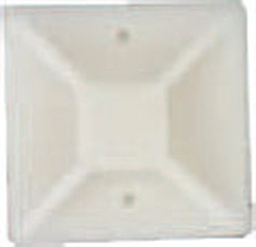 [EA12006] Base Autoadhesiva de 2 Vías Ek 20x20mm Ancho Máximo 5 mm de Brida - Elekt