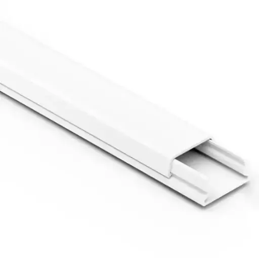 [EC12490] Canal PVC Blanco p/ Cable 100x40mm s/ Adhesivo