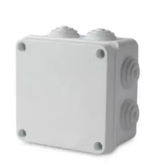 [ED12517] Caja de Paso Plástica 100x100x70mm Antillama IP65 - Elektron