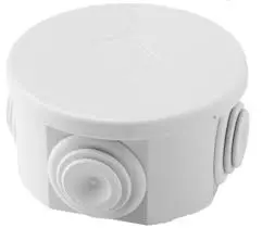 [ED12520] Caja de Paso PVC Redonda 80x50 mm Antillama - Elekt