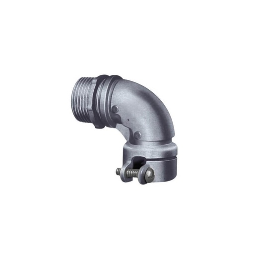 [ED12577] Codo Zinc. c/ Impección 1" p/ Caño Metálico Flexible - Elecon 