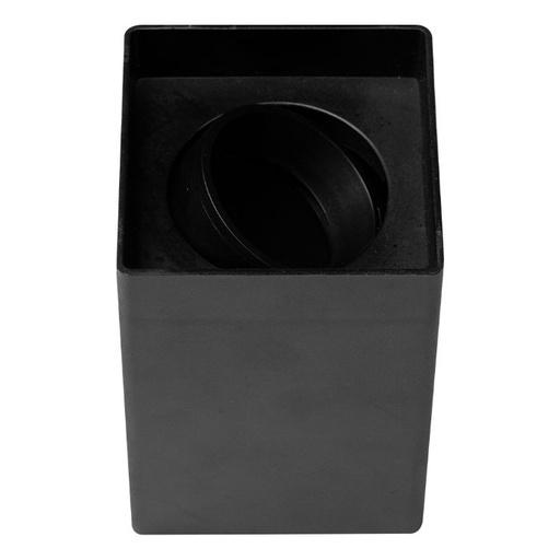 [EI12645] Aplique Adosar Clean PC Cuadrado MR16 GU10 - Negro 55451001 - Blumenau