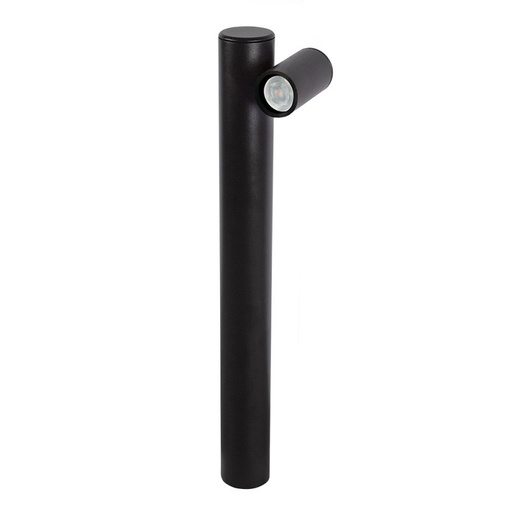 [EI12719] Aplique de Piso Germany Alum Poste Negro Opa GU10 1x60W 28100410-16 - Blumenau