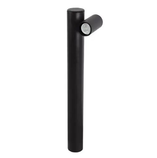 [EI12719] Aplique de Piso Germany Alum Poste Negro Opa GU10 1x60W 28100410-16 - Blumenau