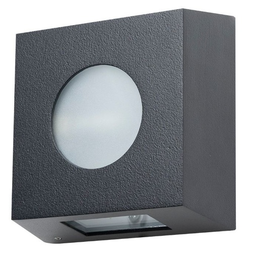 [EI12762] Aplique Slim Alum 1xG9 - Negro Mate 15700250Ex-16 - Blumenau