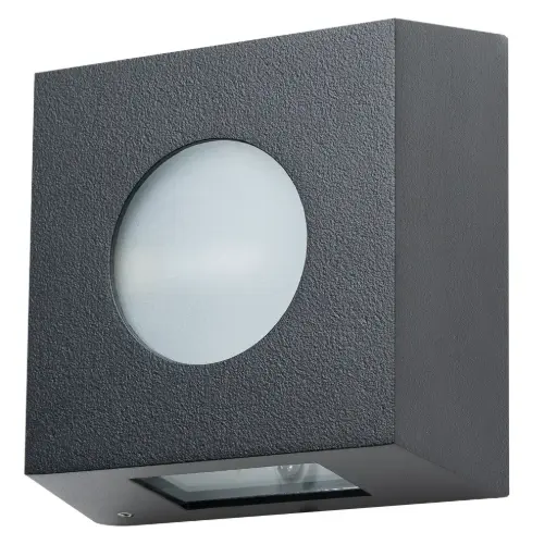 [EI12762] Aplique Slim Alum 1xG9 - Negro Mate 15700250Ex-16 - Blumenau