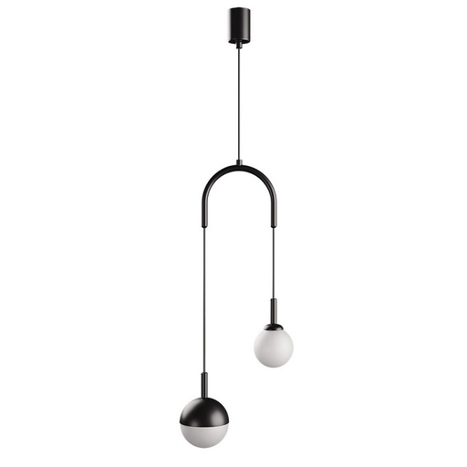 [EI12805] Colgante Macadamia Duplo 2xg9 - Negro Liso 881023Ex-08 - Blumenau