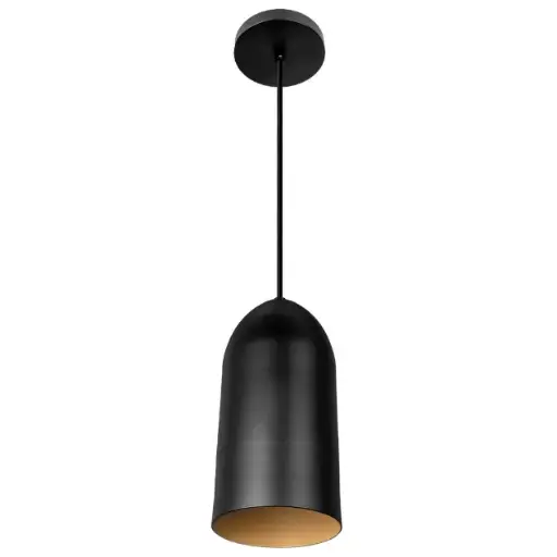 [EI12850] Colgante Techo Otto Negro Liso E27 1x60 W 811000-08 - Blumenau