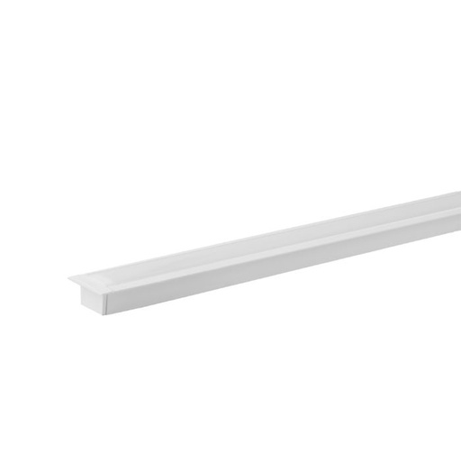 [EI12944] Perfil Decor Simple Embutir Alum 1M 25x14,5 mm Blanco 412510Ex-11 - Blumenau