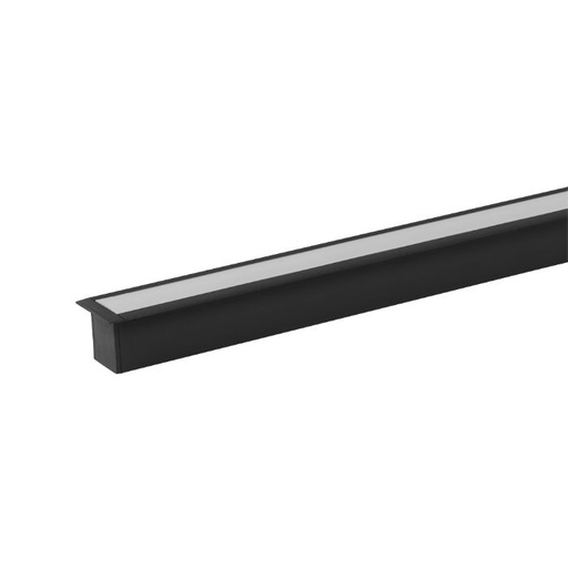 [EI12953] Perfil Decor Simple Embutir Alum 2M 36x27,5 mm Negro 413620Ex-01 - Blumenau
