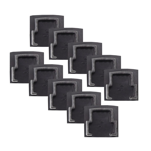 [EI12965] Tapa Plástica p/ Perfil Decor Simple 17mm Negro 091730Ex-01 - Blumenau