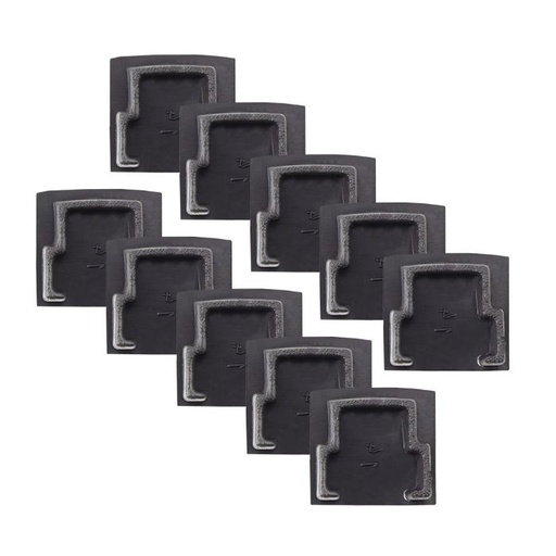 [EI12965] Tapa Plástica p/ Perfil Decor Simple 17mm Negro 091730Ex-01 - Blumenau