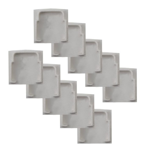 [EI12966] Tapa Plástica p/ Perfil Decor Simple 23mm Blanco Mate 092330Ex-11 - Blumenau