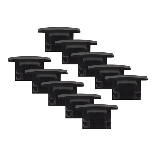 [EI12969] Tapa Plástica p/ Perfil Decor Simple 25 mm Negro 091740Ex-01 - Blumenau