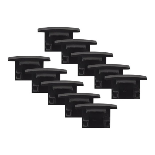 [EI12969] Tapa Plástica p/ Perfil Decor Simple 25 mm Negro 091740Ex-01 - Blumenau
