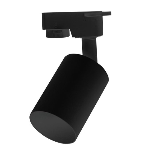 [EI12981] Cabezal Dirigible Negro Para Riel Mr16 Gu10 35001201 - Blumenau