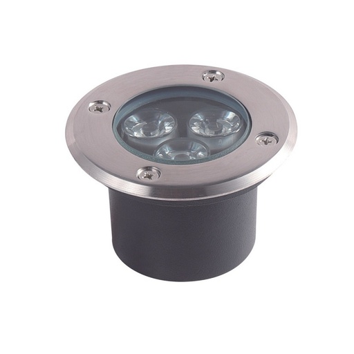[EI13011] Spot Dresden Embutido Para Piso LED Ip67 Alum 80mm Bivolt 3W 3.000W Inox 12970355 - Blumenau