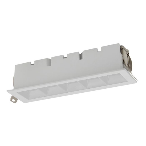 [EI13020] Spot Iris LED Embutir Bivolt 5 Lentes 10W 3000K Blanco 59103004 - Blumenau