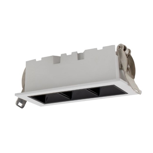 [EI13023] Spot Iris LED Embutir Bivolt 6W 3000K - Blanco/Negro 59063104 - Blumenau