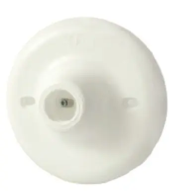 [EI13038] Porta Lámpara Plafón E27 Blanco - Elektron