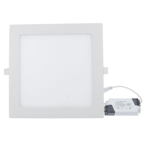 [EI13400] Panel LED Ek Embutir 27W Red. Tm-Plpr Smd 2700K 3 Años
 220mm Caja Bivolt 90-265V - Elekt