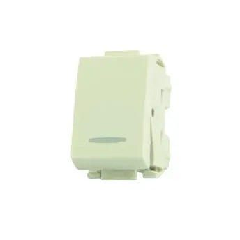[EI13574] Interruptor 24mm Comb 2Vias Blanco C19906 10A-250 - Elektron