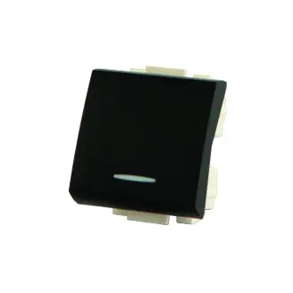 [EI13577] Interruptor 36mm Combinación 2Vías Negro 10A-250V - C19904-1 Elektron
